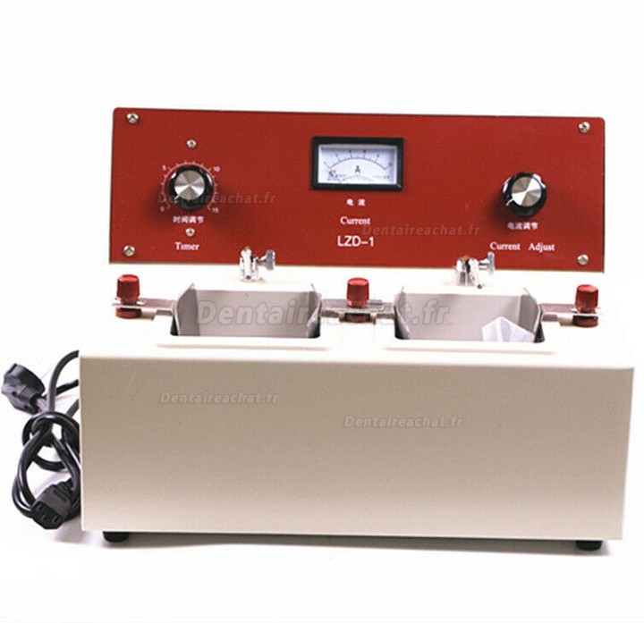 Lizong LZD-1 Machine de polissage électrolytique dentaire unité de polissage électro avec deux bains-marie